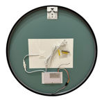 Imagen de Espejo LED 60 cm negro con desempañador cinta led silicona