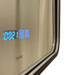 Imagen de Espejo LED 60x80 cm negro con desempañador cinta led silicona