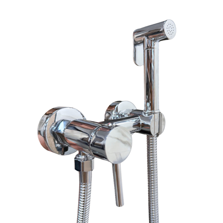 Imagen de Grifería de Ducha Higiénica monocomando Exterior Milano Cromada Brillante