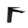 Imagen de Grifería de lavatorio Monocomando de mesada Chronos negro mate