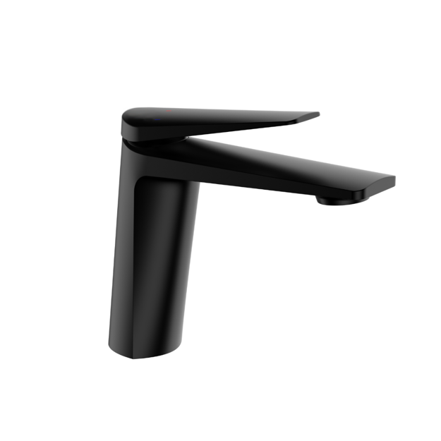 Imagen de Grifería de lavatorio Monocomando de mesada Chronos negro mate