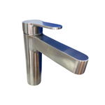 Imagen de Griferia de lavatorio Monocomando Bajo de mesada Attic Gris Satinado