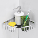 Imagen de Organizador de baño Esquinero Bronce Cromado Brillante