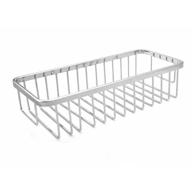 Imagen de Organizador de baño rectangular Bronce Cromado Brillante