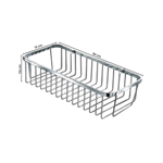 Imagen de Organizador de baño rectangular Bronce Cromado Brillante