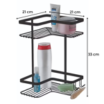 Imagen de ESQUINERO DOBLE PERFEZIONE NEGRO MATE