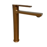 Imagen de Grifería de lavatorio Monocomando de mesada Alto Elar Bronce cepillado