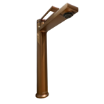 Imagen de Grifería de lavatorio Monocomando de mesada Alto Elar Bronce cepillado