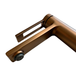 Imagen de Grifería de lavatorio Monocomando de mesada Elar Bronce cepillado