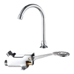 Imagen de Grifería de lavatorio unitario con válvula de pie completa Cromado