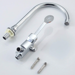 Imagen de Grifería de lavatorio unitario con válvula de pie completa Cromado