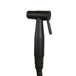 Imagen de Grifería de ducha higiénica Monocomando embutir Milano Negro Mate