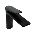 Imagen de Grifería de lavatorio Monocomando de mesada Chronos negro mate
