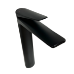 Imagen de Grifería de lavatorio Monocomando Alto de mesada Chronos negro mate