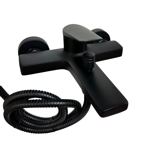 Imagen de Grifería de ducha Monocomando exterior Chronos negro mate