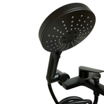 Imagen de Grifería de ducha Monocomando exterior Chronos negro mate