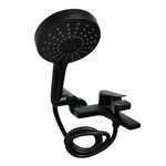 Imagen de Grifería de ducha Monocomando exterior Chronos negro mate