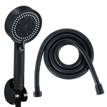 Imagen de Set de ducha teléfono completo DMC Negro Mate