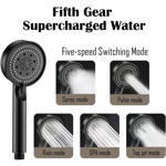 Imagen de Set de ducha teléfono completo DMC Negro Mate