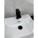 Imagen de Grifería de lavatorio Monocomando de mesada Blaster Negro Mate