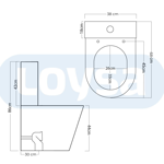 Imagen de Inodoro largo con mochila VIP PLUS Blanco