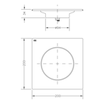 Imagen de Rejilla de piso click clack 20x20 acero inox Genebre