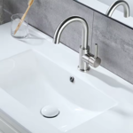 Imagen de Válvula lavatorio blanco mate click clack 1.1/4 t/grande