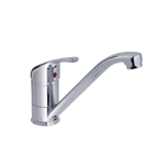 Imagen de Grifería de cocina Monocomando de mesada Valencia Gris Brillante