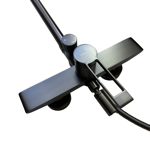 Imagen de Barral de ducha Monocomando Exterior con transferencia Elar Grafito