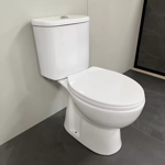 Imagen de Juego de inodoro con mochila lavatorio y pedestal