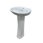 Imagen de Juego de inodoro con mochila lavatorio y pedestal