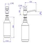 Imagen de Dispensador de jabón liquido Decamatic