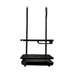 Imagen de PORTA DETERGENTE, JABÓN Y ESPONJA NEGRO MATE