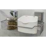 Imagen de ORGANIZADOR DE BAÑO CON VENTOSAS CUADRADA
