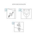 Imagen de Percha simple ABS blanca Atlantis