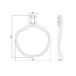 Imagen de Toallero aro ABS blanco Atlantis