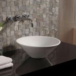 Imagen de Bacha de apoyo redonda 42cm Blanca Brillo Dmc