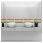 Imagen de Bacha de apoyo redonda 42cm Blanca Brillo Dmc