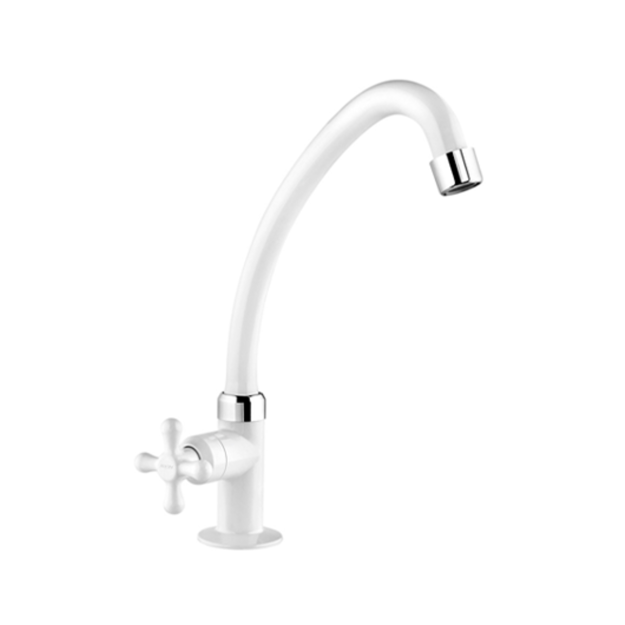 Imagen de Grifería de cocina de agua fría mesa MARUJA blanco
