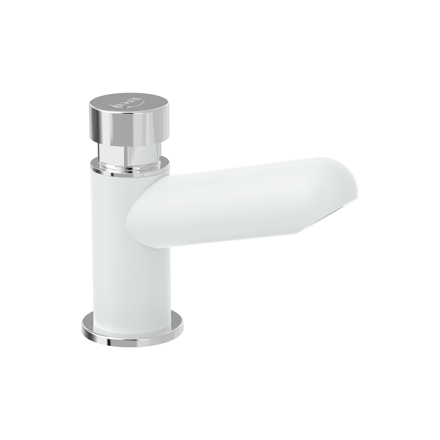 Imagen de Canilla temporizado de mesa Blanca  Blukit