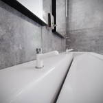 Imagen de Canilla temporizado de mesa Blanca  Blukit