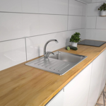 Imagen de Grifería de Cocina Monocomando de mesada pico alto Murdock Cromado Brillante