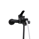 Imagen de Grifería de ducha Monocomando con transferencia Milano Slim negro mate