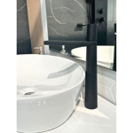 Imagen de Grifería de lavatorio Monocomando alto de mesada Marbella Negro Mate