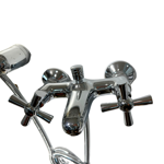 Imagen de Grifería de ducha monocomando exterior con transferencia Cuzco Cromado Brillante