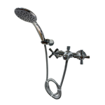 Imagen de Grifería de ducha monocomando exterior con transferencia Cuzco Cromado Brillante