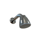 Imagen de Brazo y roseta plástico cromado articulada