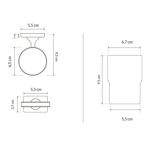 Imagen de Porta cepillo NOAR Negro Mate