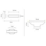 Imagen de Jabonera AUSTIN Cromado Brillante