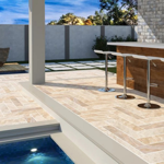 Imagen de Cerámica para piso y pared Sao Tome exterior 15x60 cm antideslizante